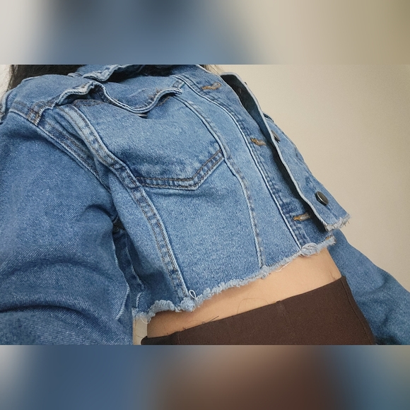 Wild fable cropped jean jacket - Picture 2 of 3